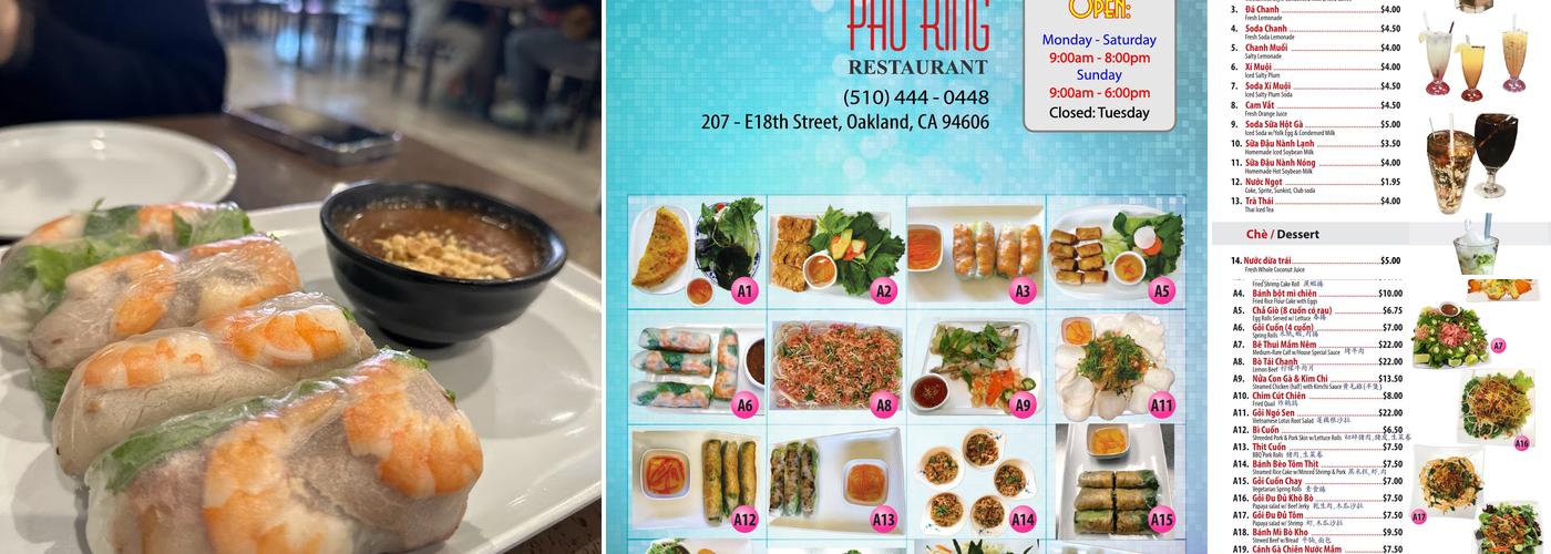 Pho King Menu
