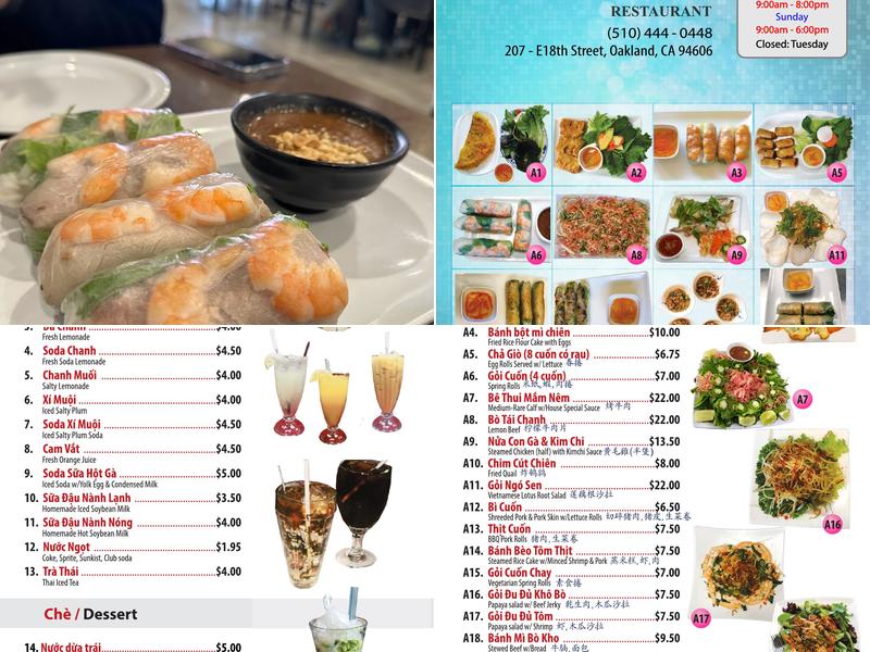 Pho King Menu