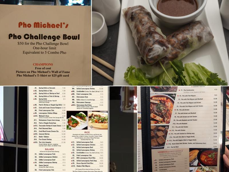 Pho Michael Menu