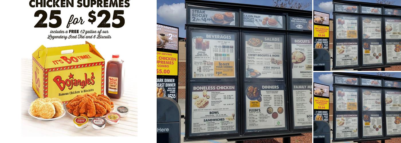 Bojangles Menu
