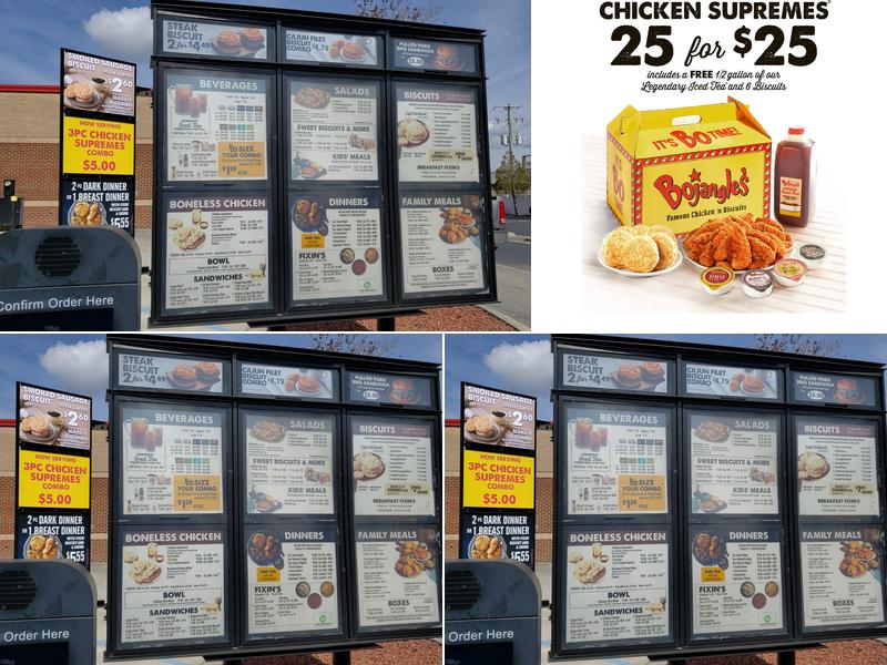 Bojangles Menu