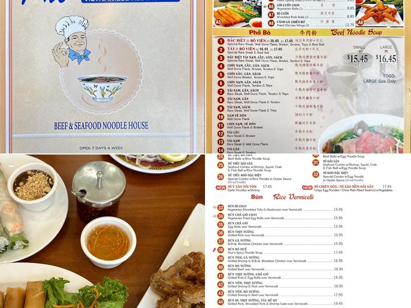 Pho New Saigon Menu