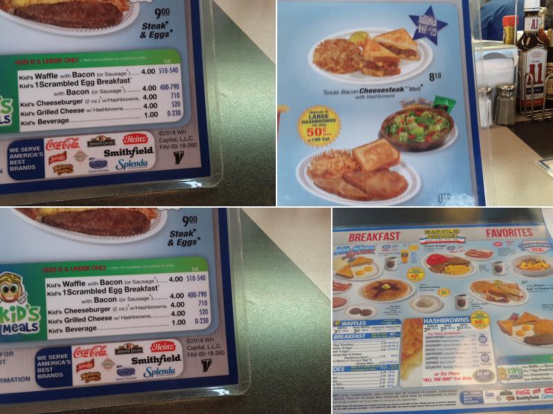 Waffle House Menu