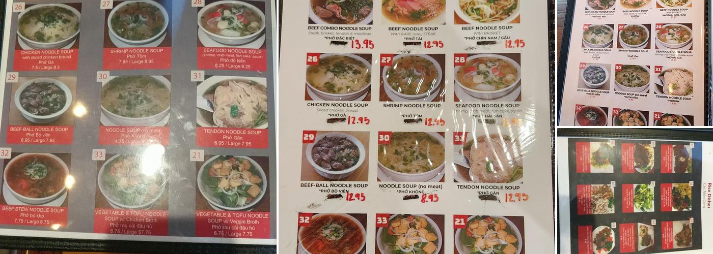 Pho So 9 Menu