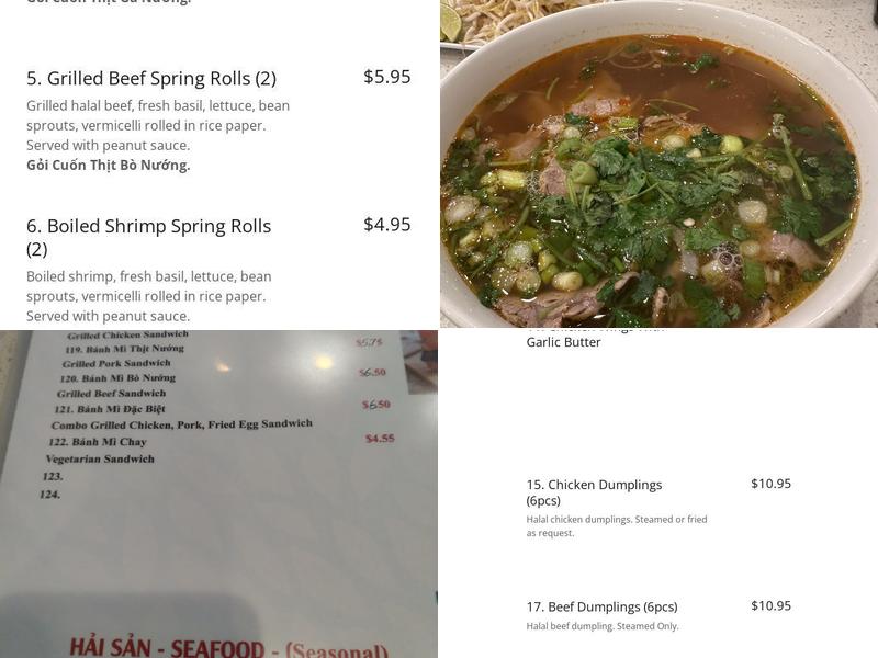 Pho@Telfair Menu