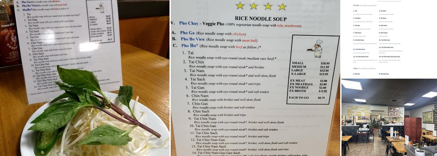 Pho Than Brothers Menu