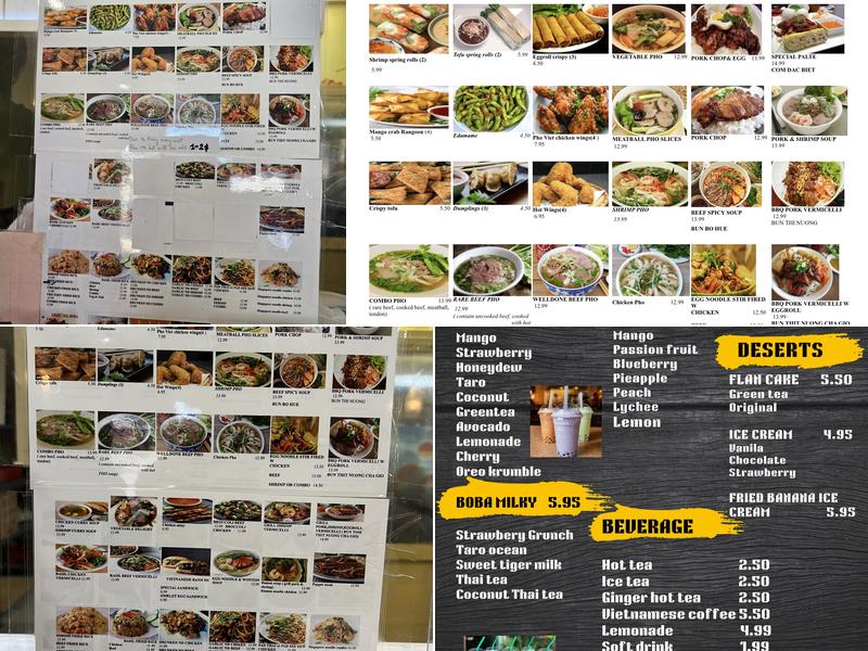 PHO VIET Menu