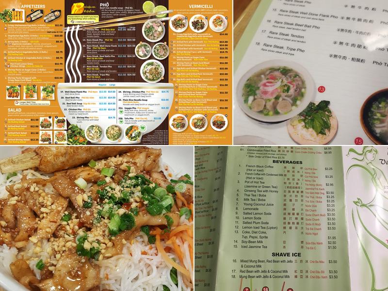 Phở Vietnam Kitchen Menu