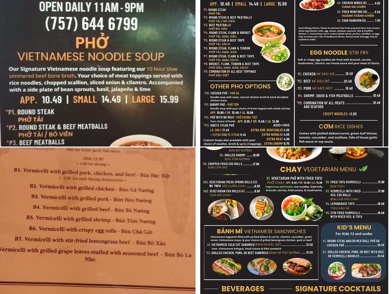 Pho 79 Menu