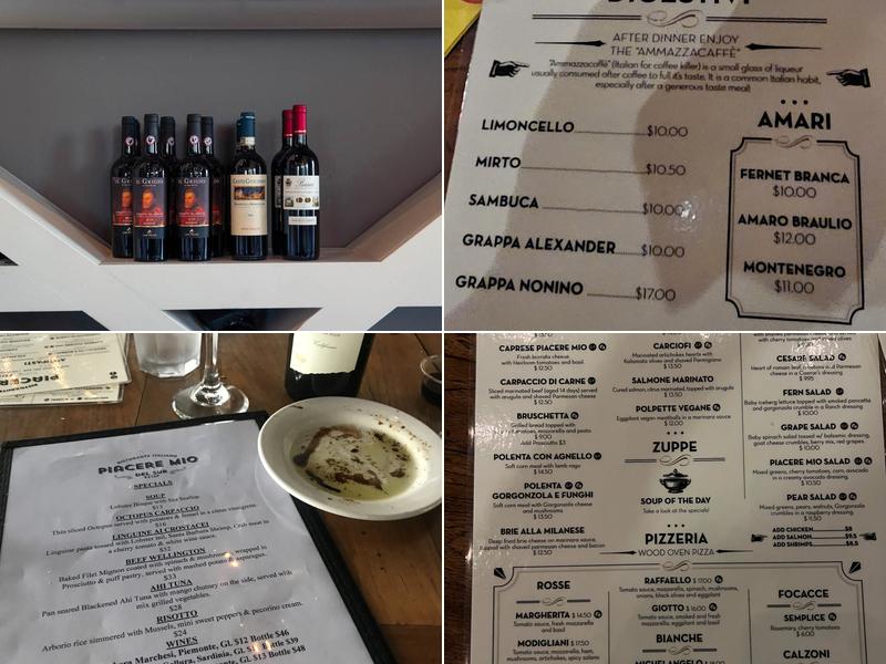 Piacere Mio Del Sur Menu