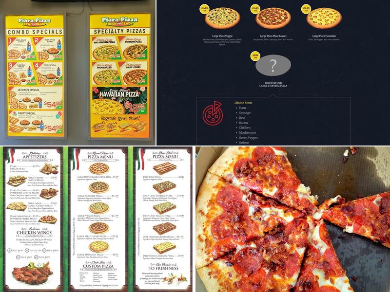 Piara Pizza Menu