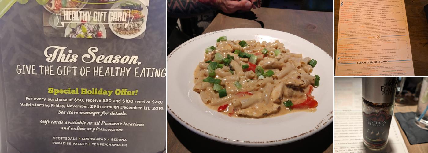 Picazzo's Healthy Italian Kitchen Arrowhead Menu