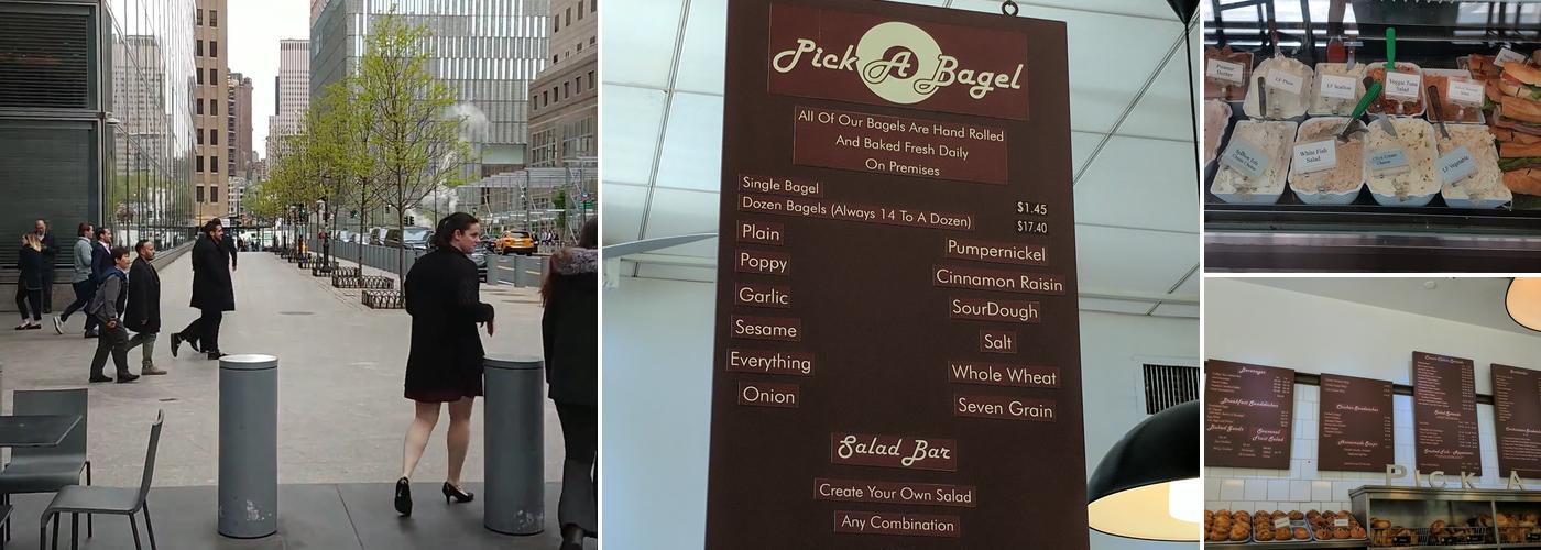 Pick A Bagel Menu