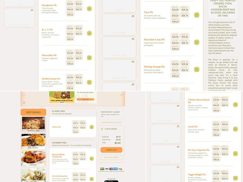 Pie Guys Menu