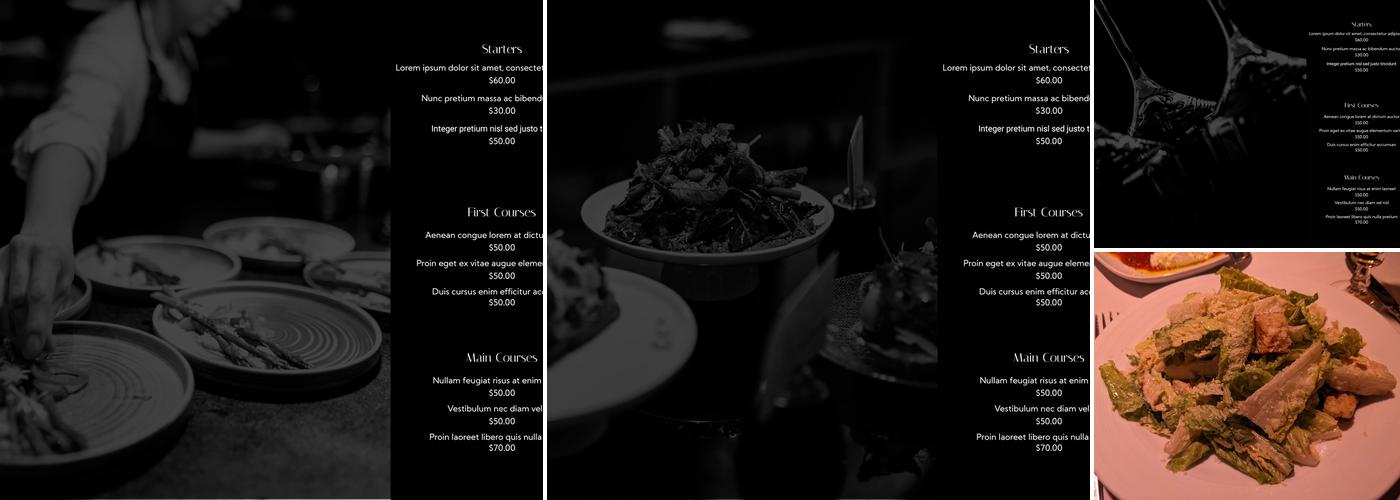 Piero's Italian Cuisine Menu