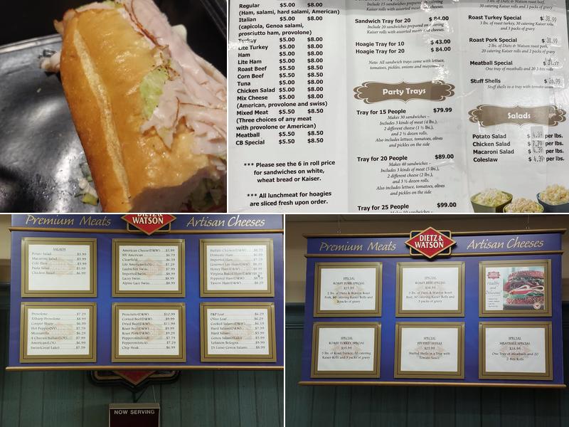 Pike Cold Cut Center Menu