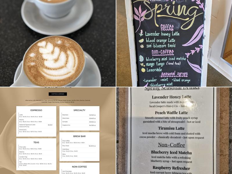 Pilgrim Coffee Company Menu