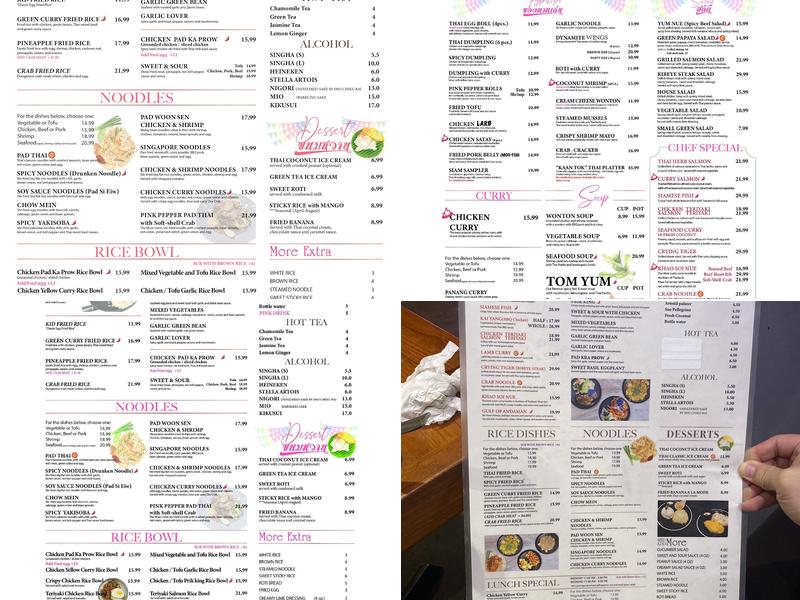 Pink Pepper Menu