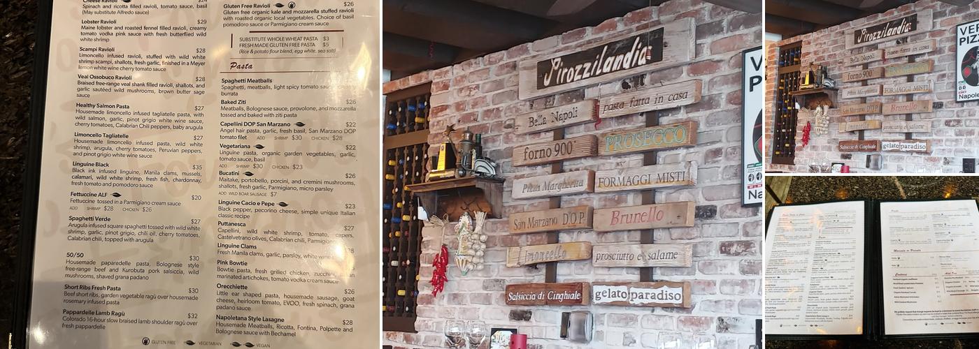 Foretti's Menu