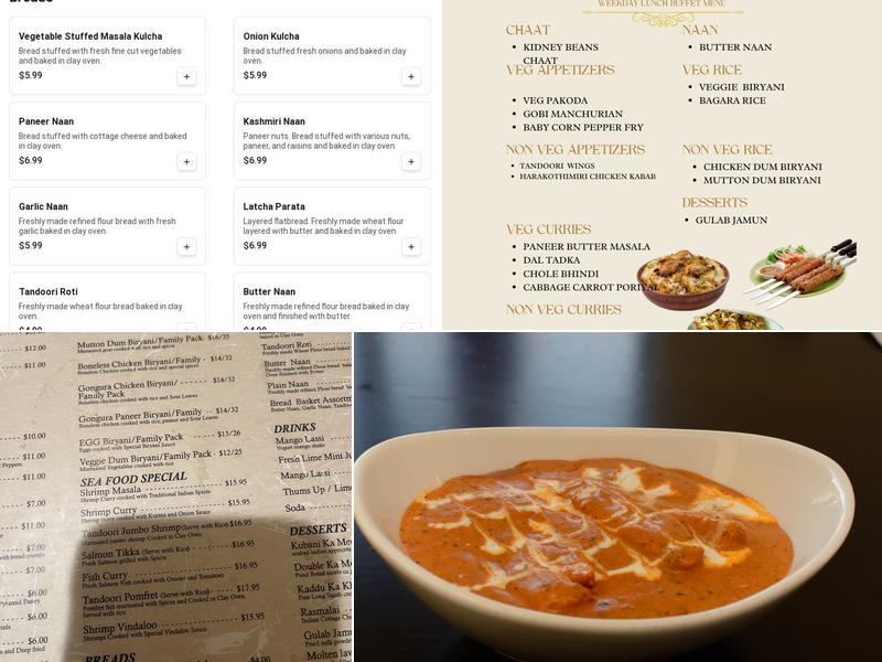 Pista House Indian Cuisine Menu