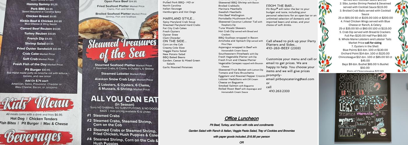 Pit Boys Menu