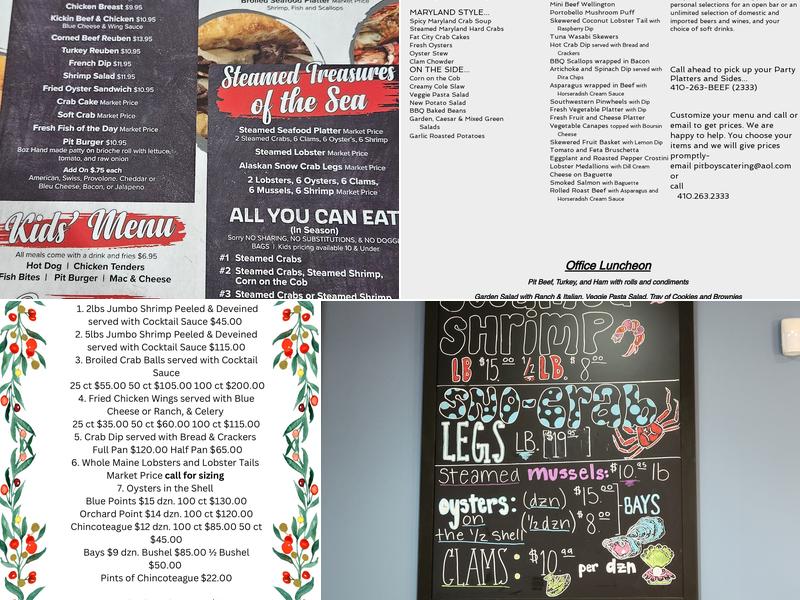 Pit Boys Menu
