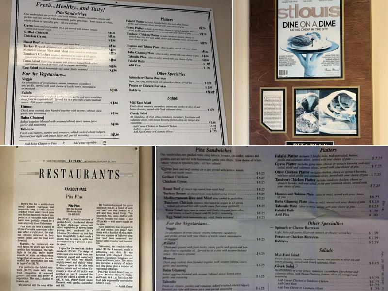 Pita Plus Co Menu