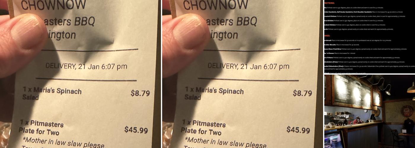 PITMASTERS BACK ALLEY BBQ Menu