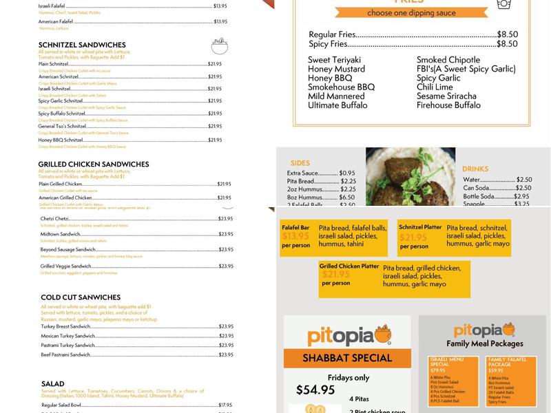 Pitopia Menu