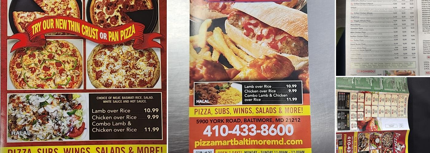 Pizza Mart Menu