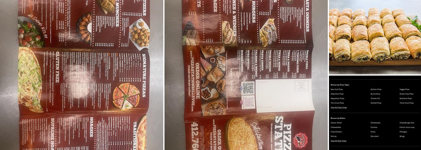 Pizza Station Menu