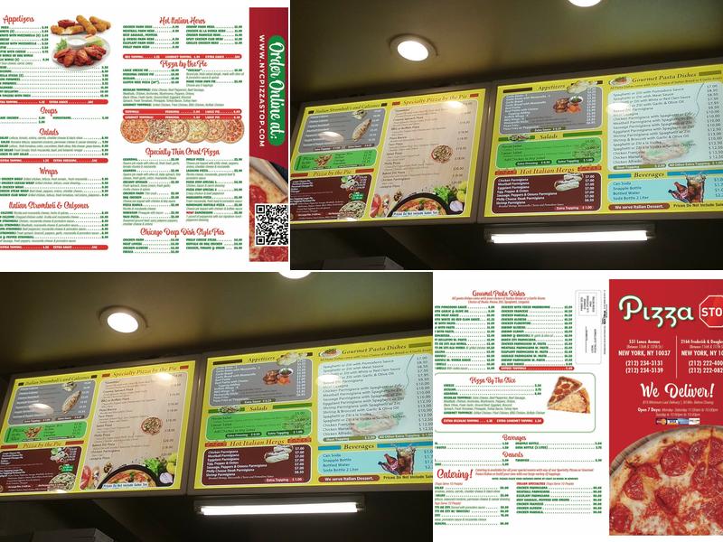 Pizza Stop Menu
