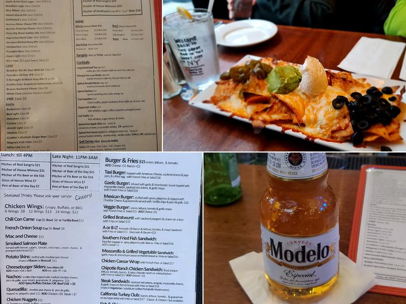 P.J. Carney’s Pub Menu