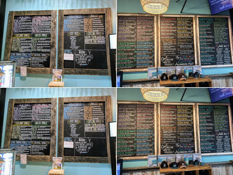 Playa Bowls Menu