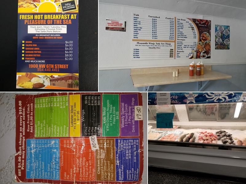 Pleasure of the Sea Menu