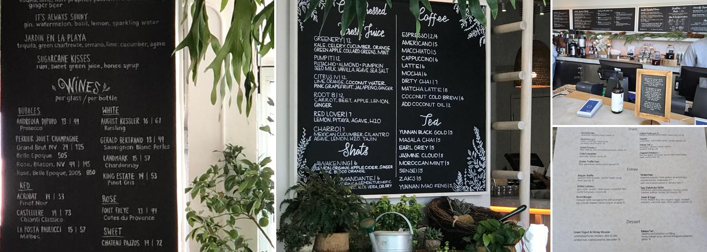 Plnthouse Menu