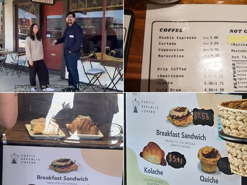 Poetic Republic Coffee & Wine Co. Menu