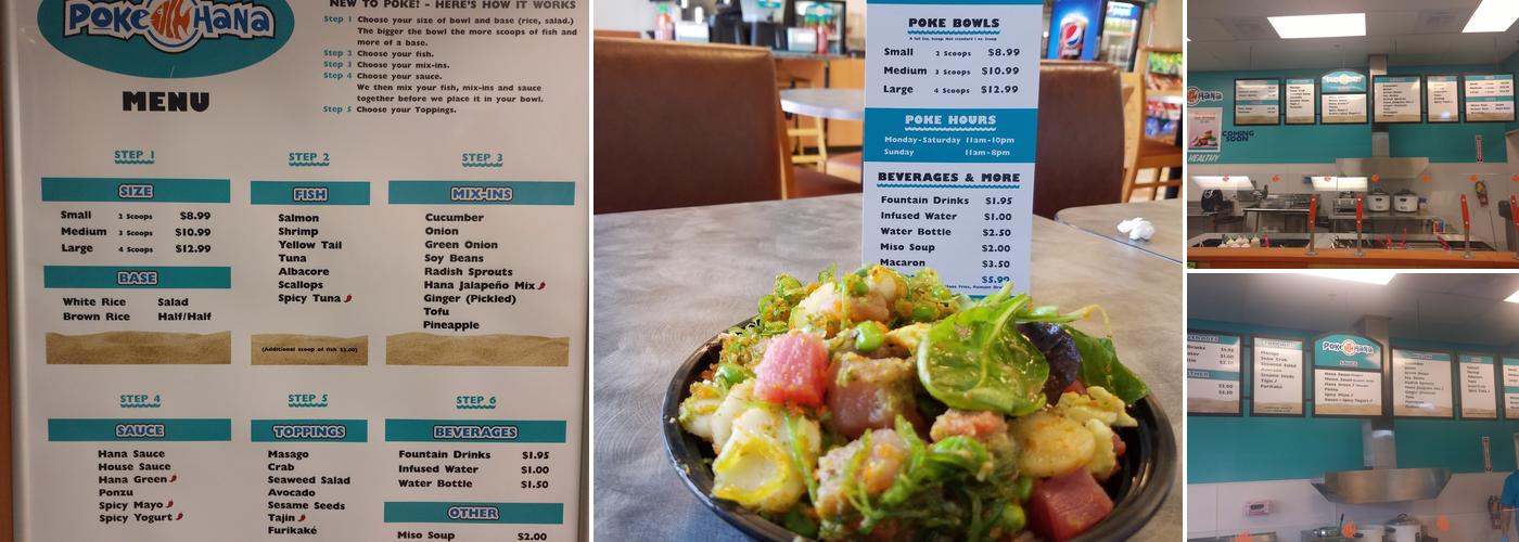 Poke Hana Menu