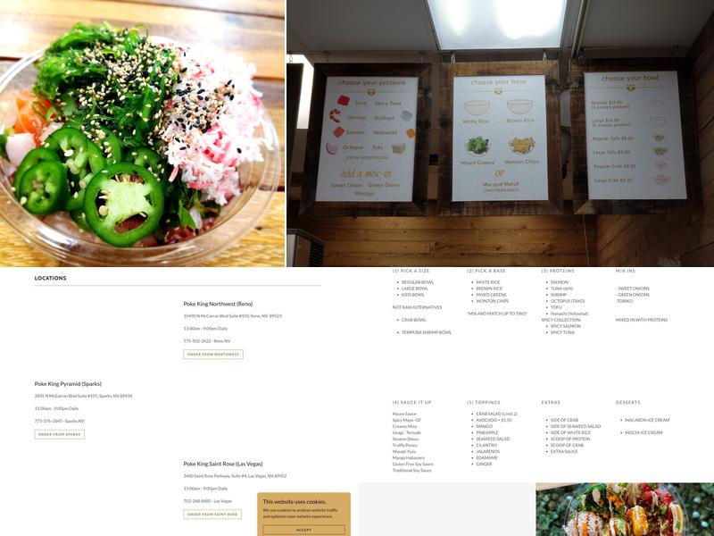 Poke King - Northwest Menu