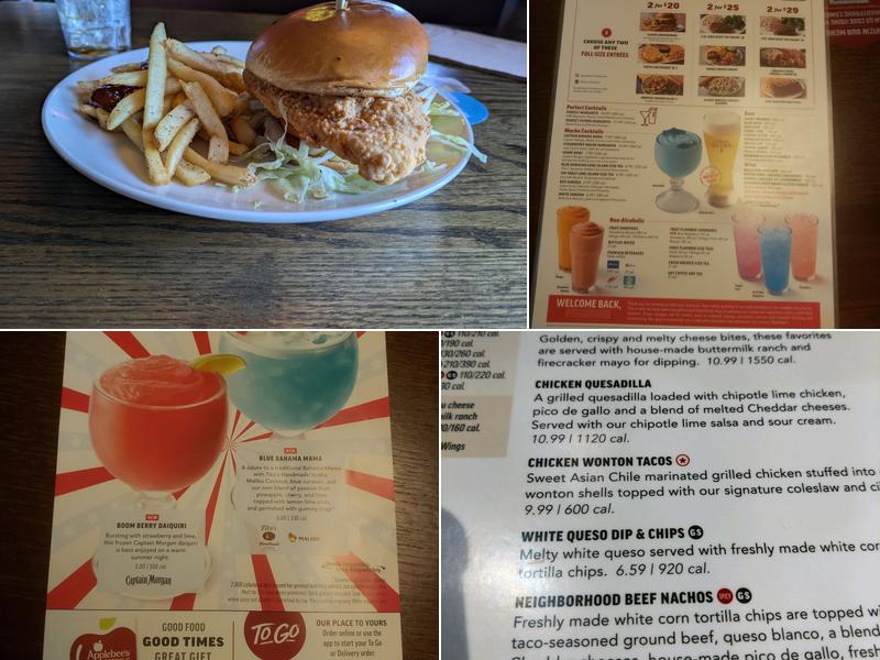 Applebee's Grill + Bar Menu