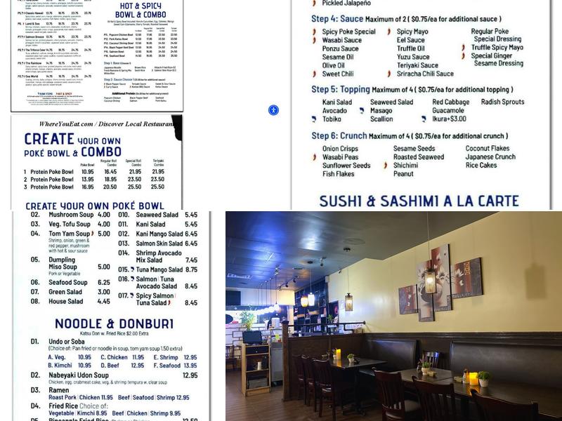 Poke Sushi Menu