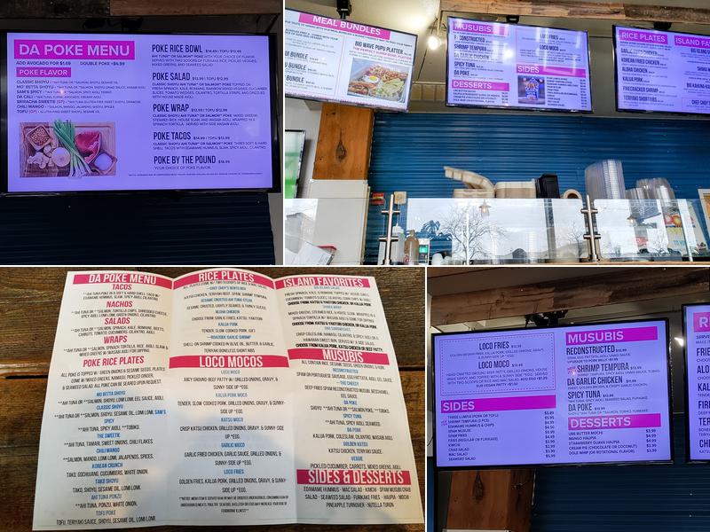 Sam Choy's Poke to the Max - Tacoma Menu