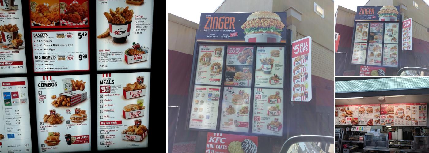 KFC Menu