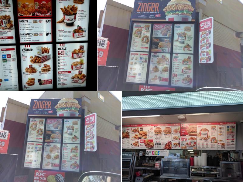 KFC Menu