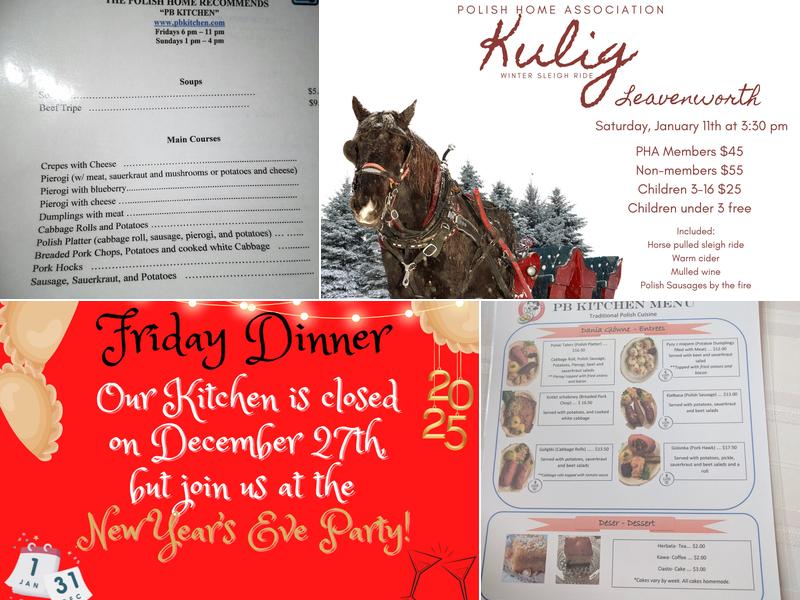 Polish Home Association Menu