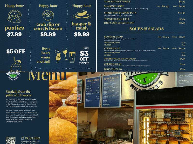 Premier Meat Pies Menu
