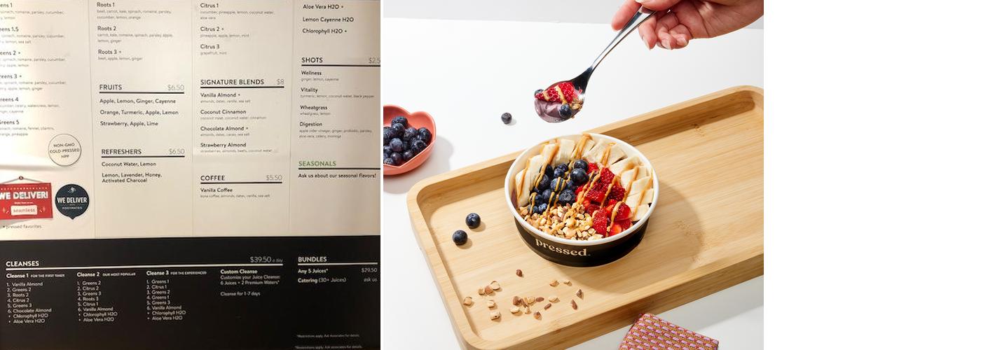 Pressed Juicery Menu