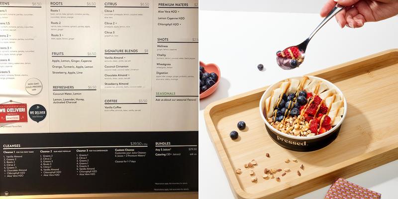 Pressed Juicery Menu