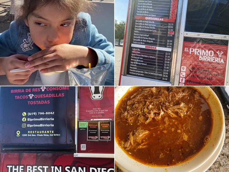 El primo birrieria Menu