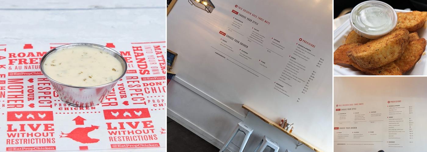 Proposition Chicken Menu